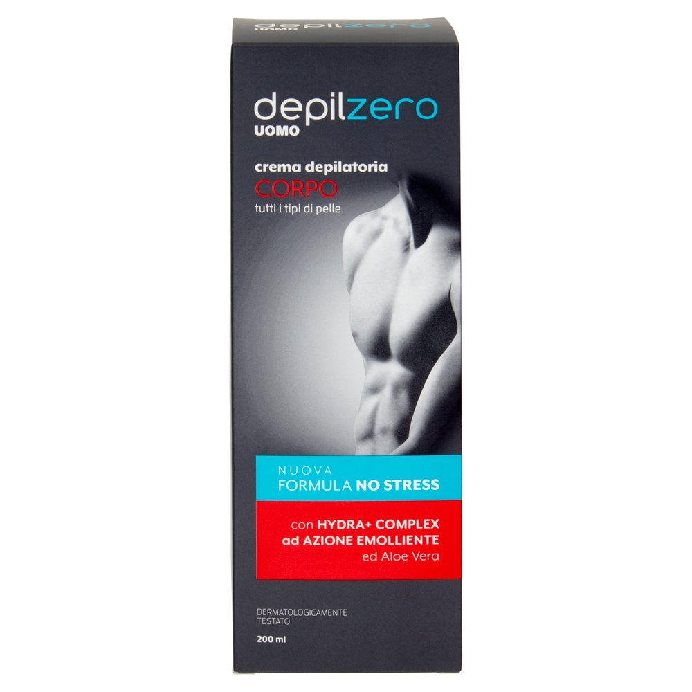 depilzero Uomo crema depilatoria Corpo 200 ml